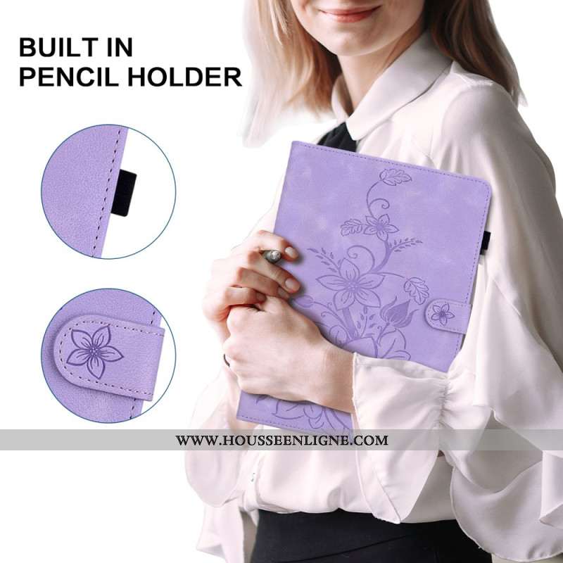 Housse Samsung Galaxy Tab S10 Plus / S9 FE Plus / S9 Plus Fleur de Lys