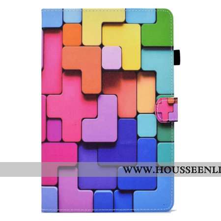 Housse Samsung Galaxy Tab S11 Carrés Colorés
