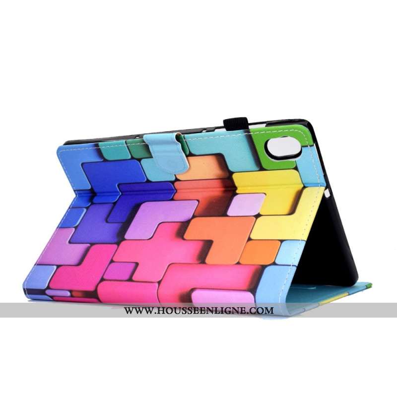 Housse Samsung Galaxy Tab S11 Carrés Colorés
