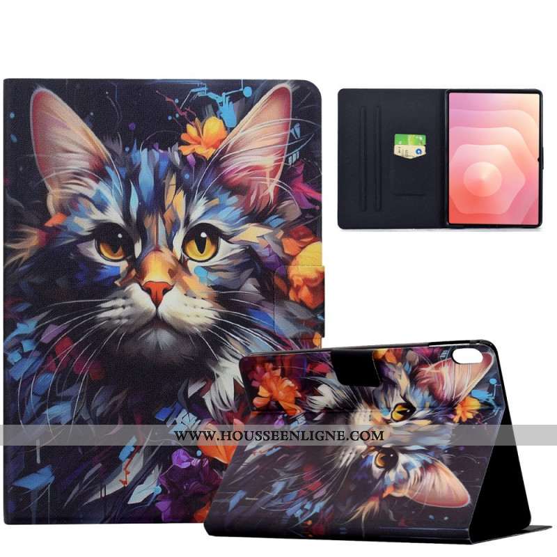 Housse Samsung Galaxy Tab S11 Chat Artistique