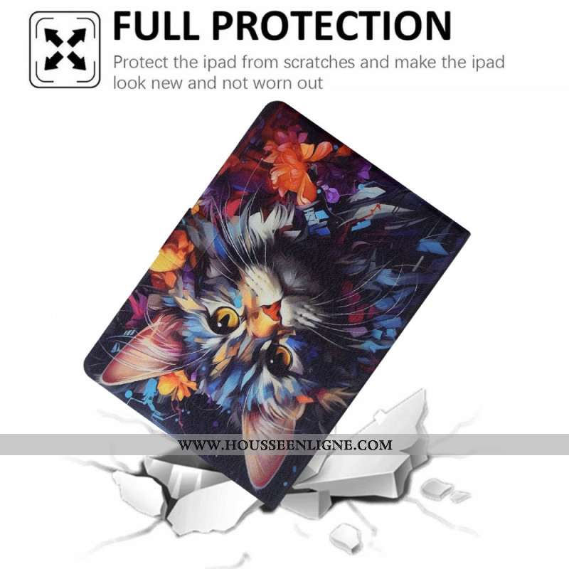 Housse Samsung Galaxy Tab S11 Chat Artistique