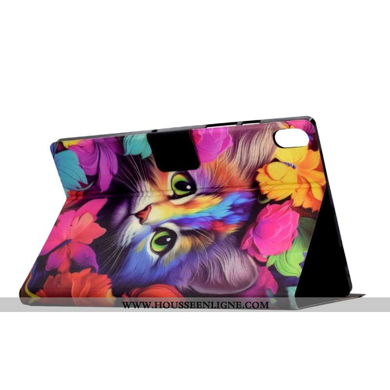 Housse Samsung Galaxy Tab S11 Chat Coloré