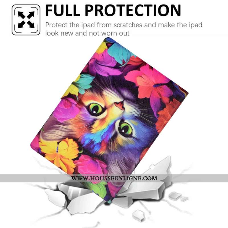 Housse Samsung Galaxy Tab S11 Chat Coloré