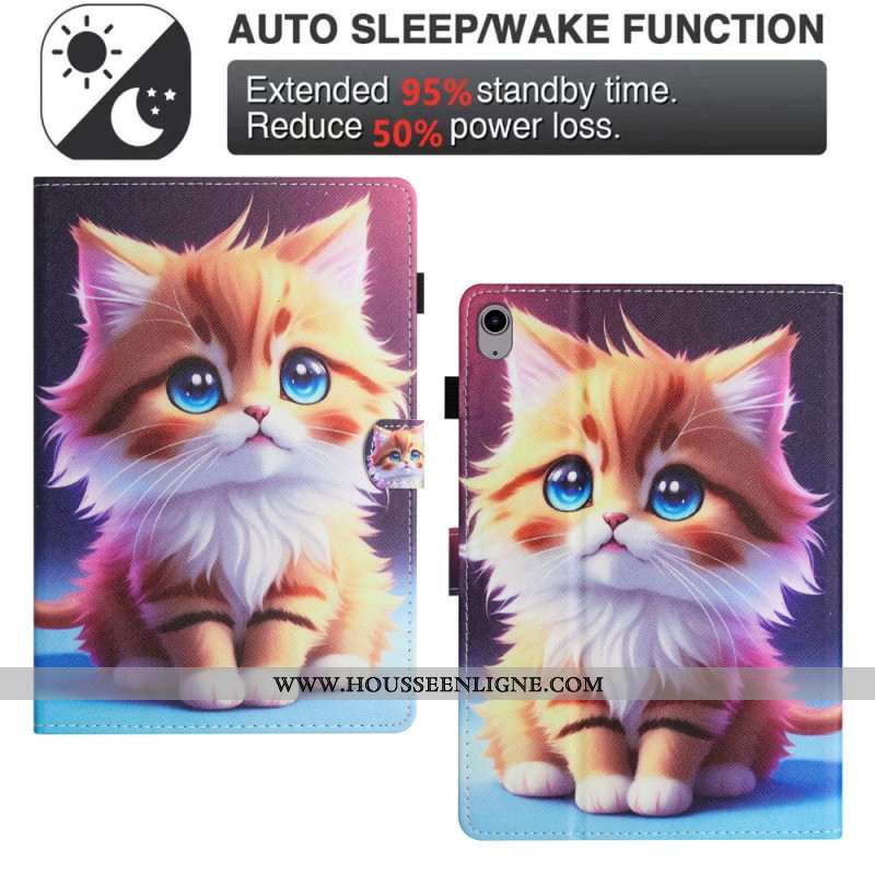 Housse Samsung Galaxy Tab S11 Chat Jaune