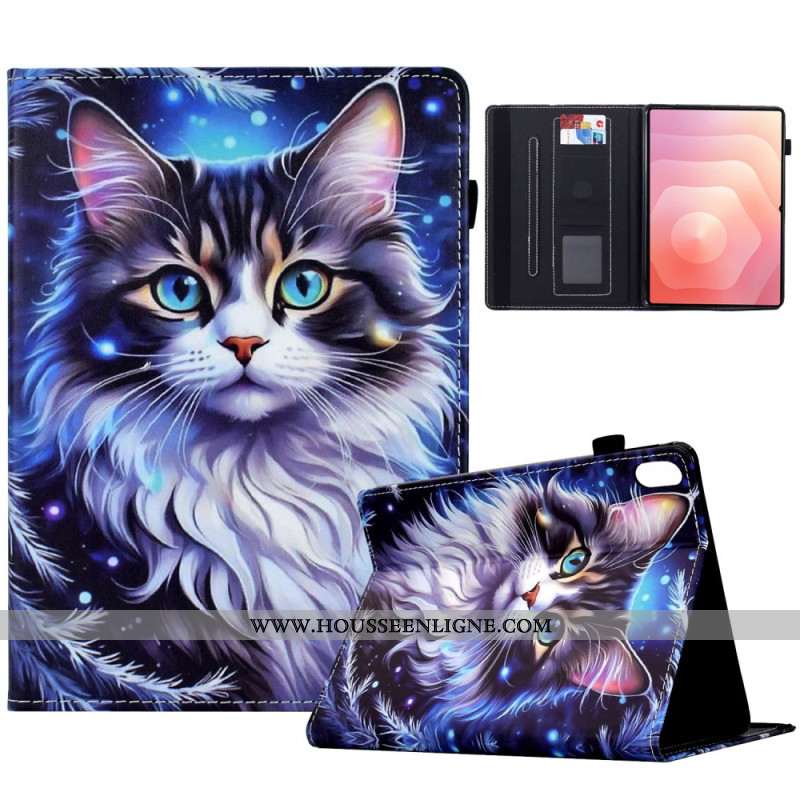 Housse Samsung Galaxy Tab S11 Chat en Hiver