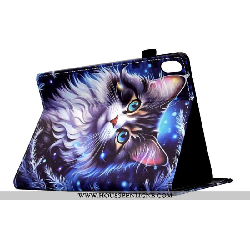 Housse Samsung Galaxy Tab S11 Chat en Hiver