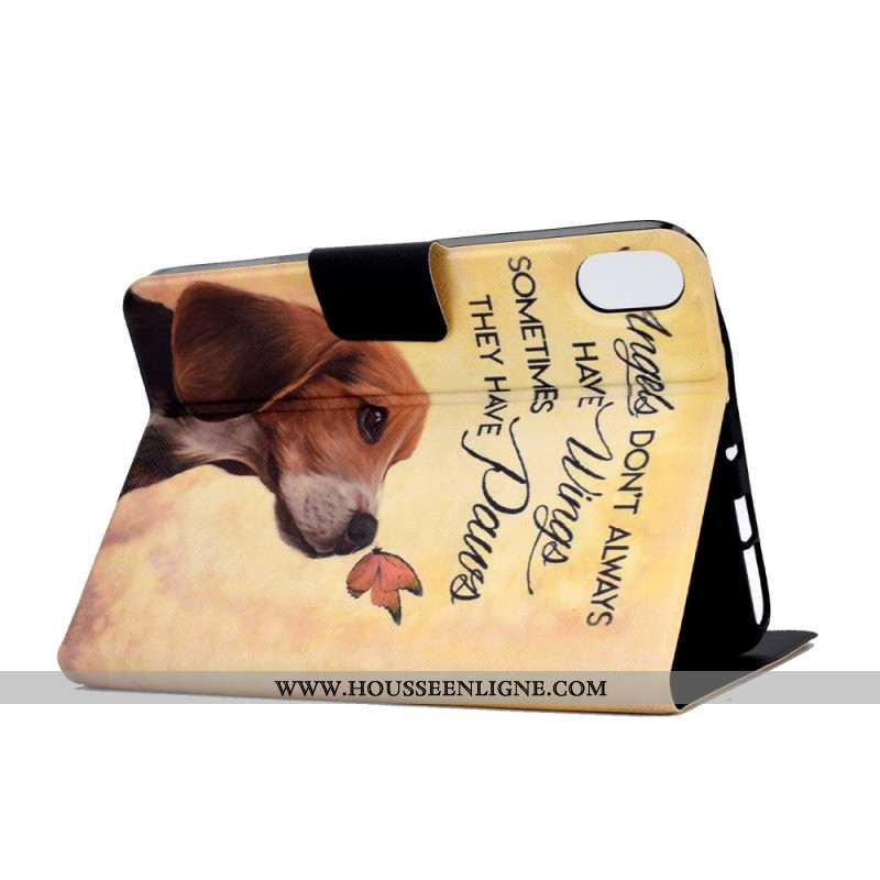 Housse Samsung Galaxy Tab S11 Chien et Papillon