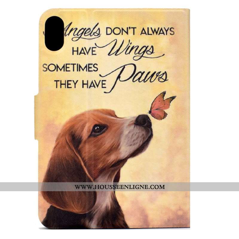 Housse Samsung Galaxy Tab S11 Chien et Papillon