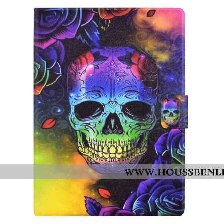 Housse Samsung Galaxy Tab S11 Crâne Coloré