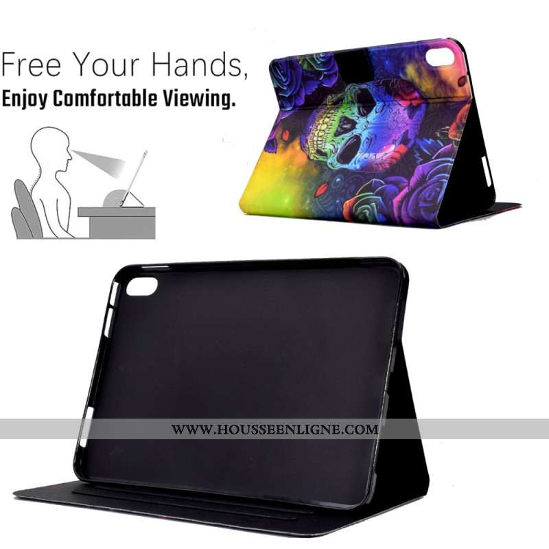 Housse Samsung Galaxy Tab S11 Crâne Coloré