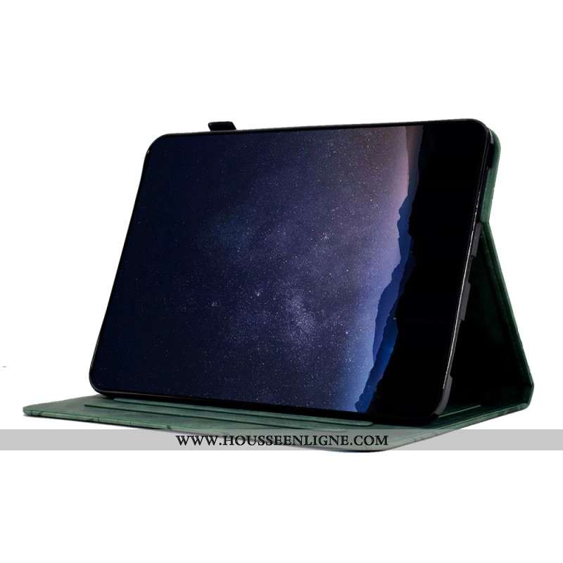 Housse Samsung Galaxy Tab S11 Effet Daim Branches