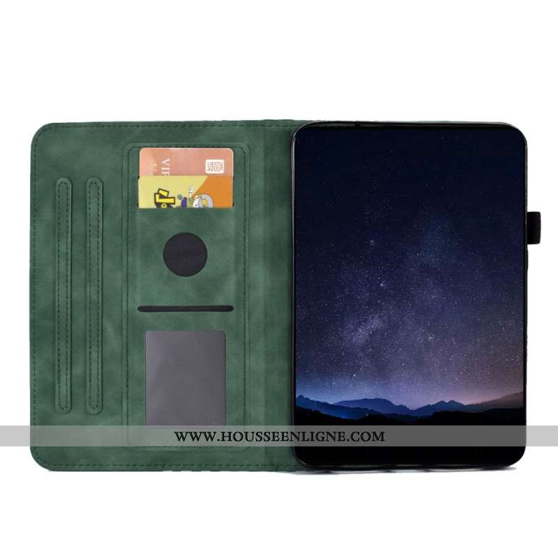 Housse Samsung Galaxy Tab S11 Effet Daim Frise