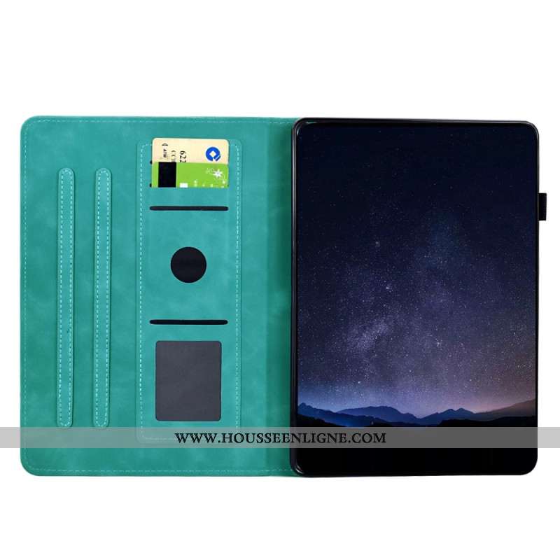 Housse Samsung Galaxy Tab S11 Effet Daim Mandala