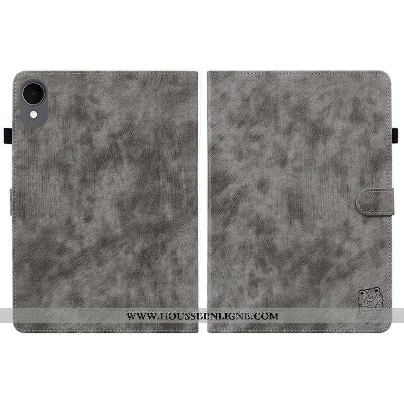 Housse Samsung Galaxy Tab S11 Effet Daim Vintage