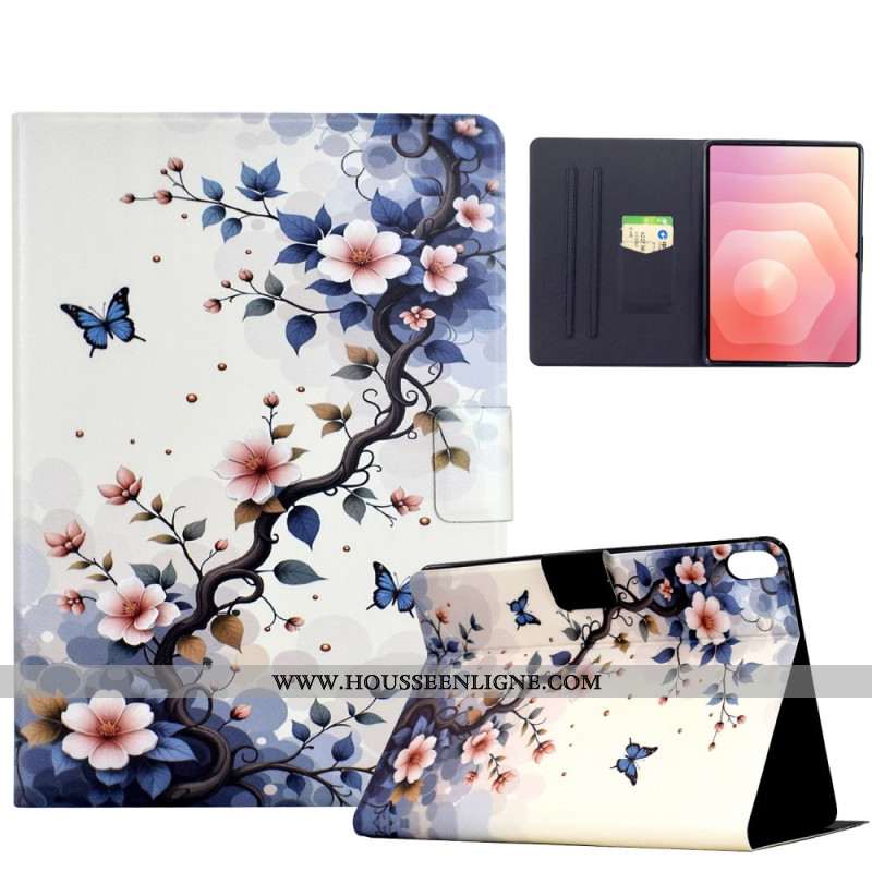 Housse Samsung Galaxy Tab S11 Fleurettes et Papillons