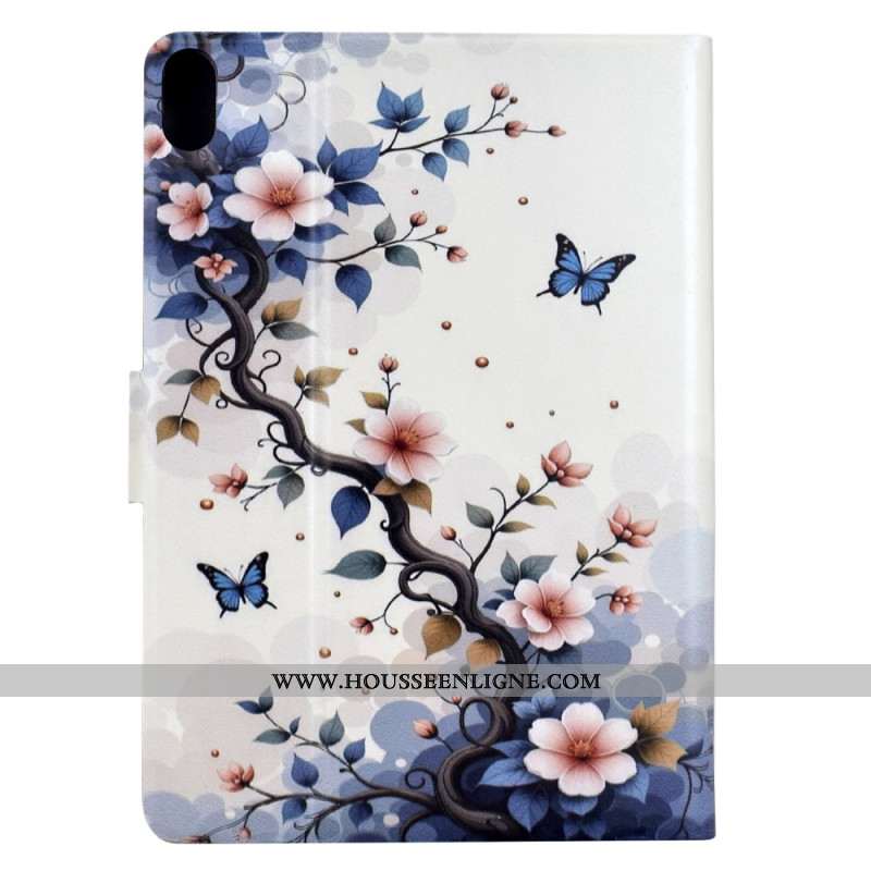 Housse Samsung Galaxy Tab S11 Fleurettes et Papillons