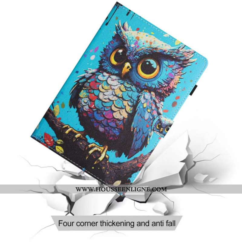 Housse Samsung Galaxy Tab S11 Hibou