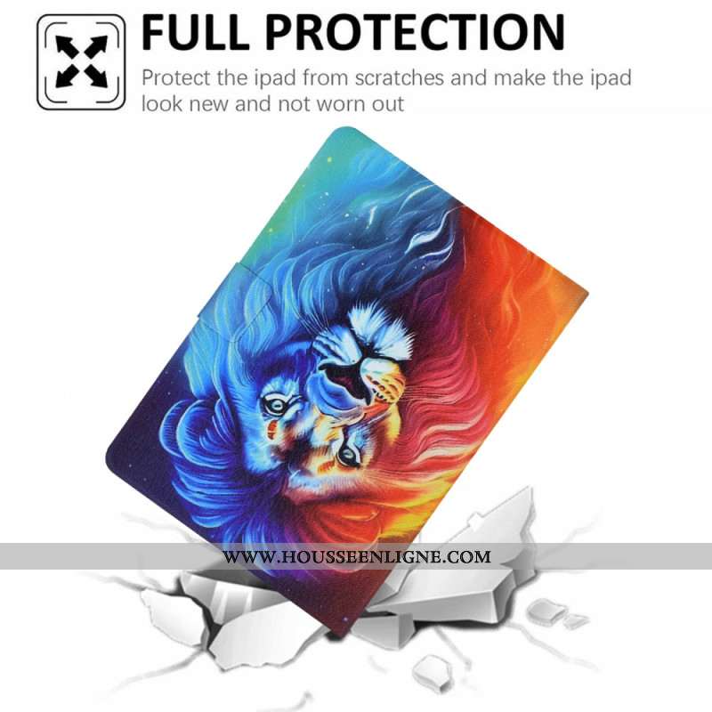 Housse Samsung Galaxy Tab S11 Lion Coloré