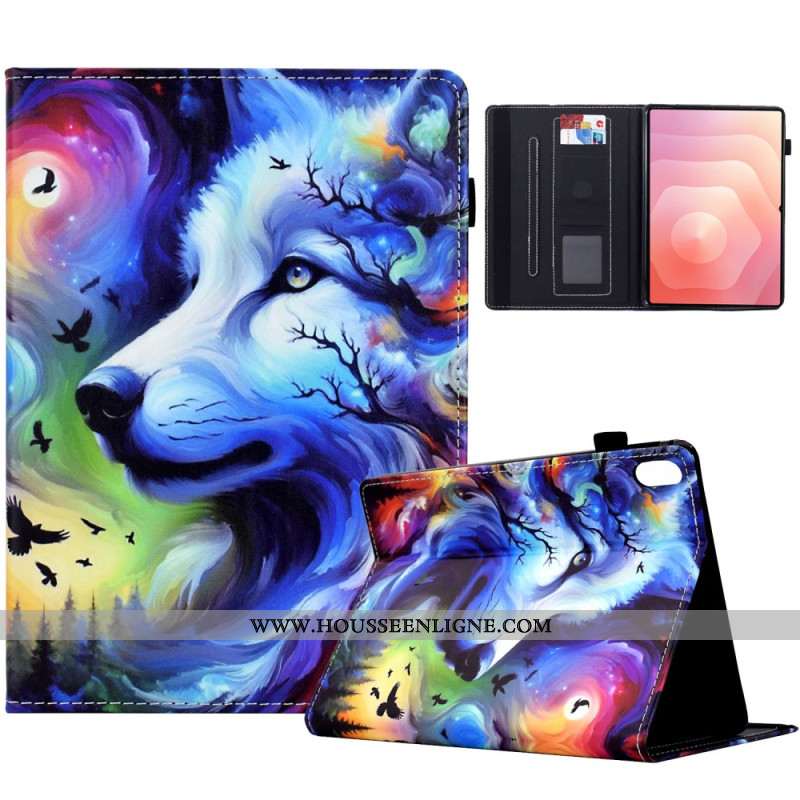 Housse Samsung Galaxy Tab S11 Loup aux Étoiles