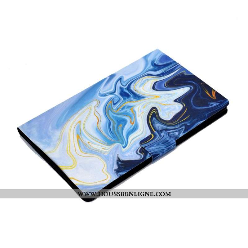 Housse Samsung Galaxy Tab S11 Marbre Bleu