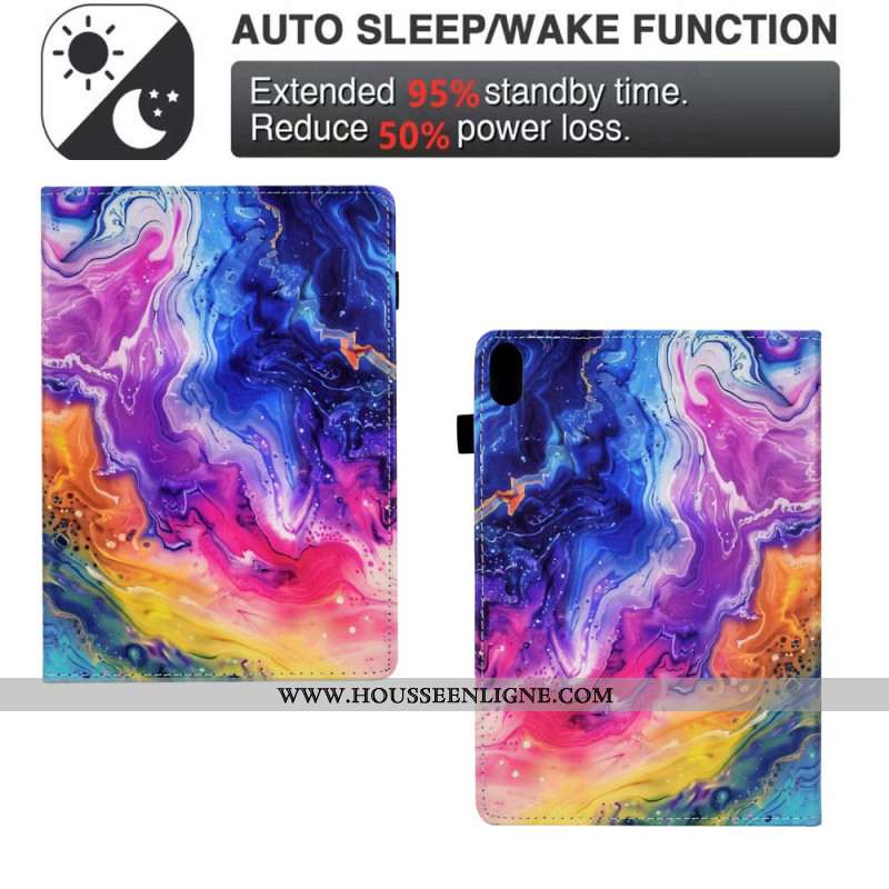 Housse Samsung Galaxy Tab S11 Marbre Coloré