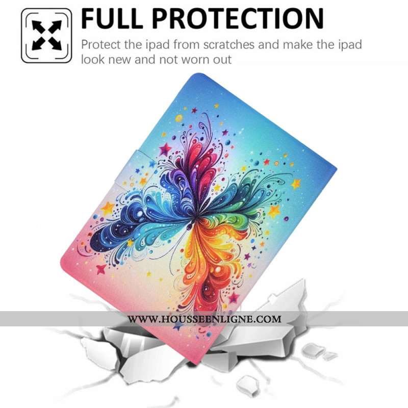 Housse Samsung Galaxy Tab S11 Papillon Aquarelle