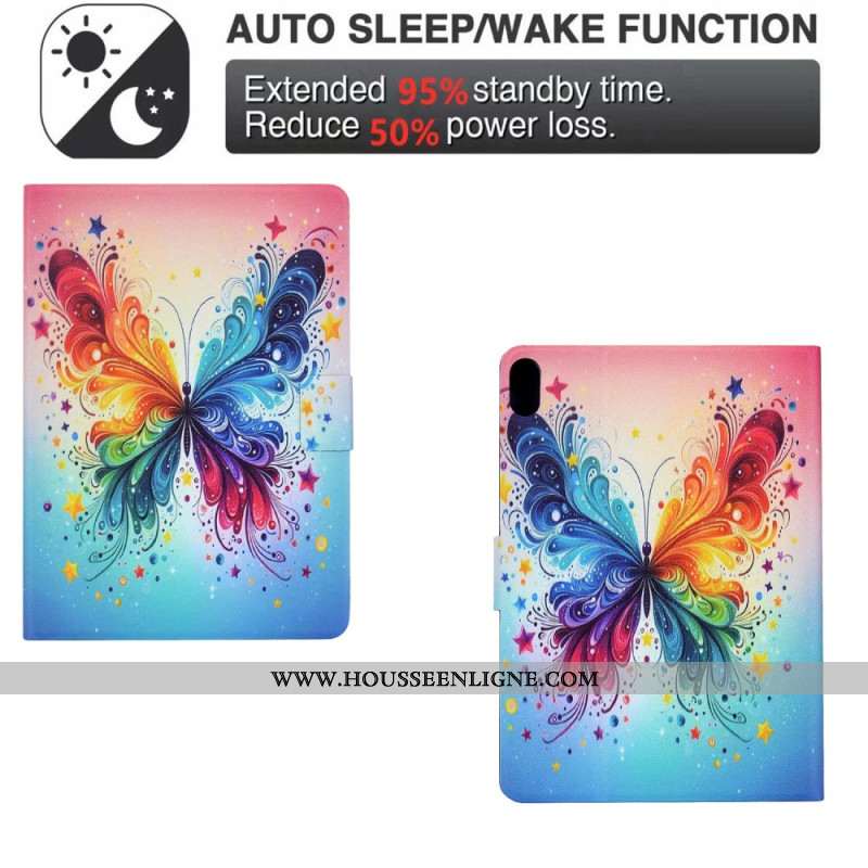 Housse Samsung Galaxy Tab S11 Papillon Aquarelle