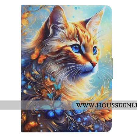 Housse Samsung Galaxy Tab S11 Peinture Chat