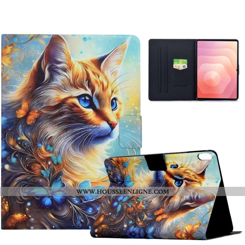 Housse Samsung Galaxy Tab S11 Peinture Chat