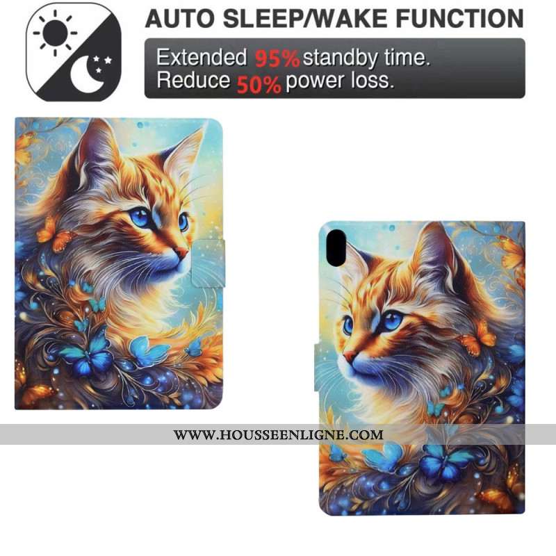 Housse Samsung Galaxy Tab S11 Peinture Chat