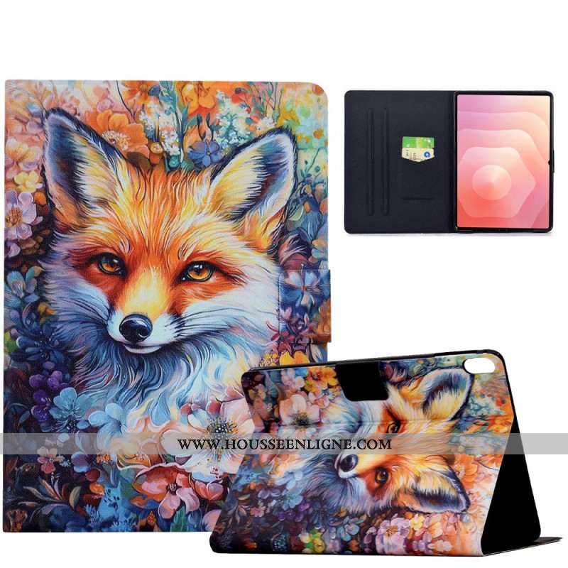 Housse Samsung Galaxy Tab S11 Peinture Renard