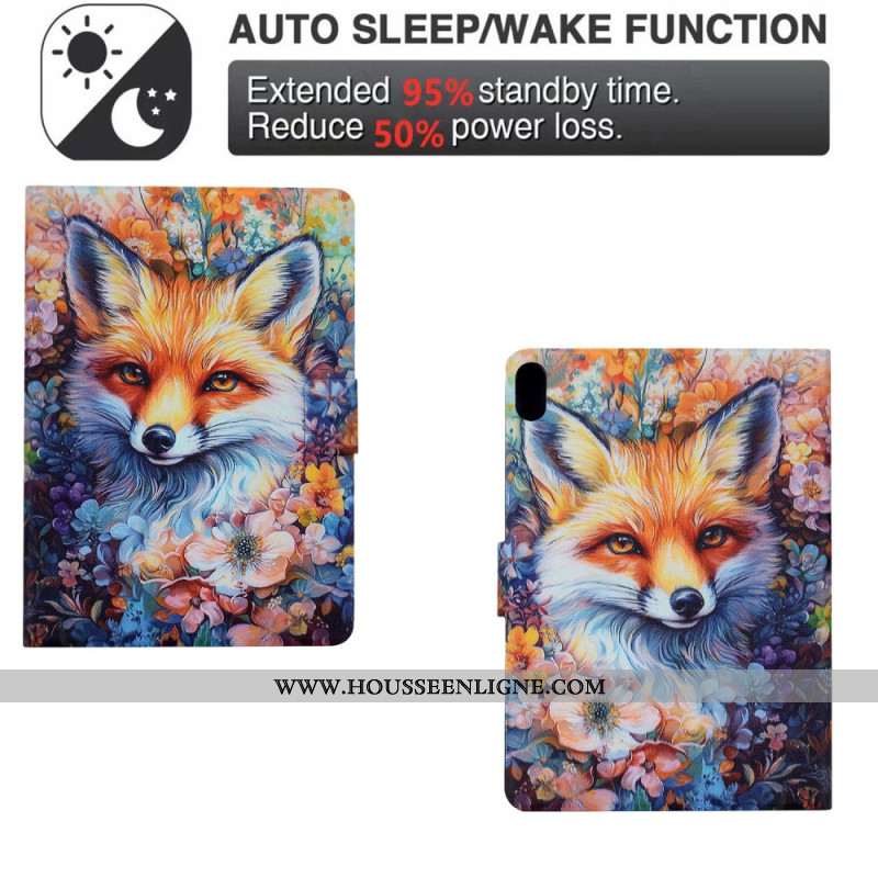 Housse Samsung Galaxy Tab S11 Peinture Renard