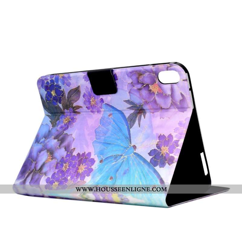 Housse Samsung Galaxy Tab S11 Pivoines et Papillons