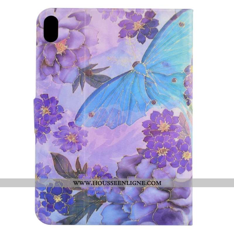 Housse Samsung Galaxy Tab S11 Pivoines et Papillons