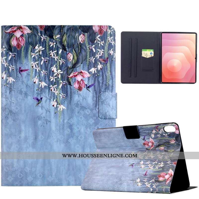 Housse Samsung Galaxy Tab S11 Pluie Florale