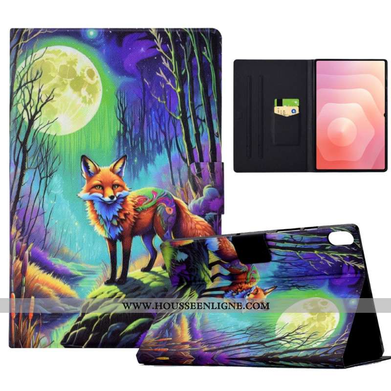 Housse Samsung Galaxy Tab S11 Renard au Clair de Lune