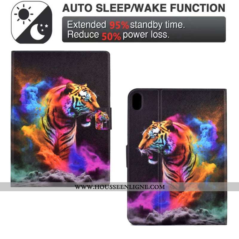 Housse Samsung Galaxy Tab S11 Tigre Coloré