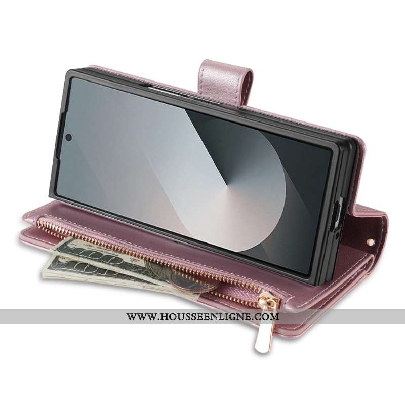 Housse Samsung Galaxy Z Fold 7 Matelassée avec Bandoulière et Lanière