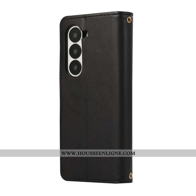 Housse Samsung Galaxy Z Fold 7 Matelassée à Lanière