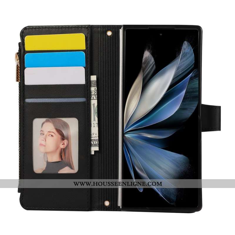 Housse Samsung Galaxy Z Fold 7 Matelassée à Lanière