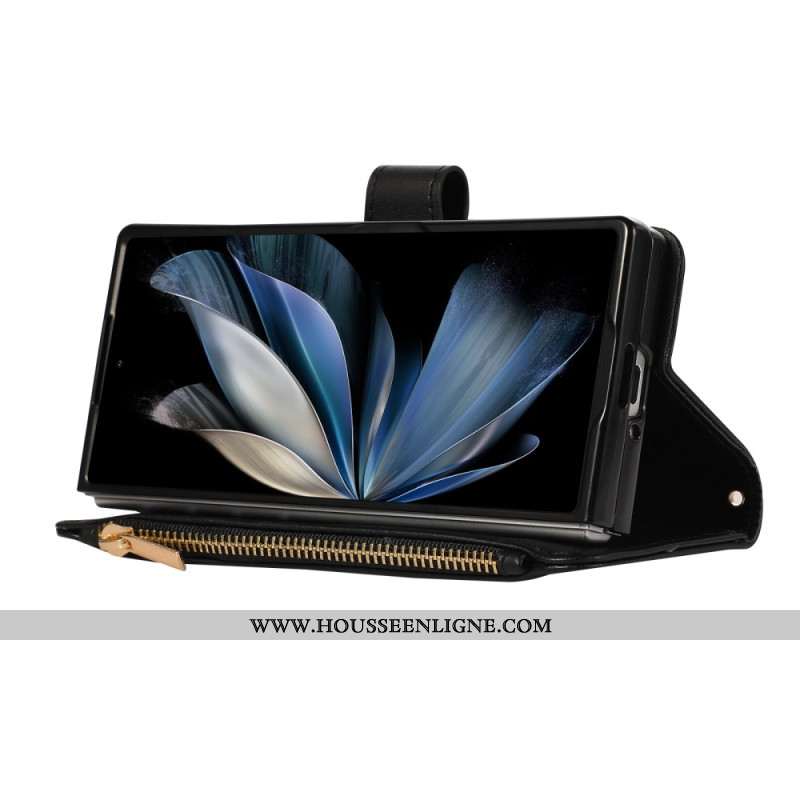 Housse Samsung Galaxy Z Fold 7 Matelassée à Lanière