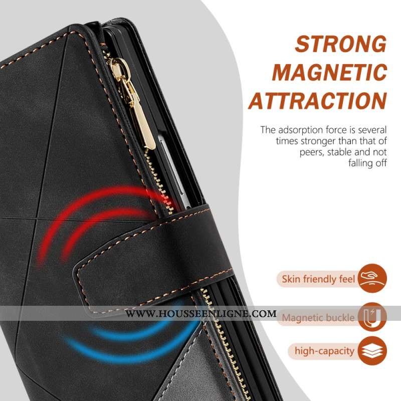 Housse Samsung Galaxy Z Fold 7 Portefeuille Bicolore