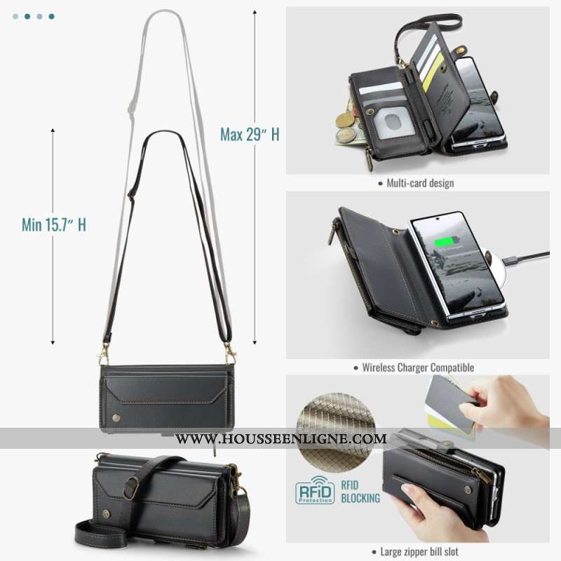 Housse Samsung Galaxy Z Fold 7 Portefeuille CASEME