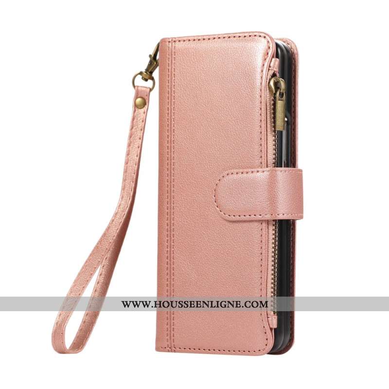 Housse Samsung Galaxy Z Fold 7 Portefeuille à Lanière