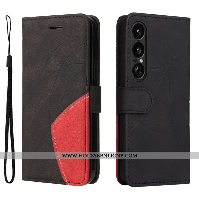 Housse Sony Xperia 1 VII Bicolore Ligne Ondulée