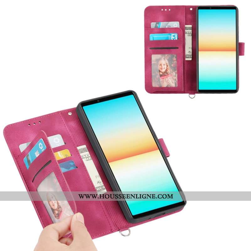 Housse Sony Xperia 1 VII Effet Daim Dentelle