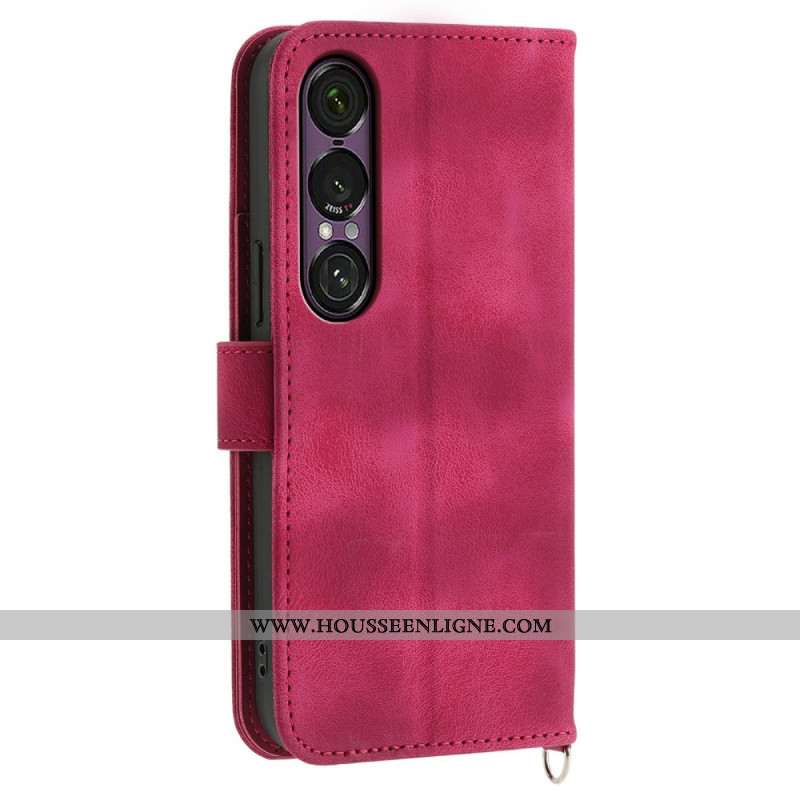 Housse Sony Xperia 1 VII Effet Daim Dentelle