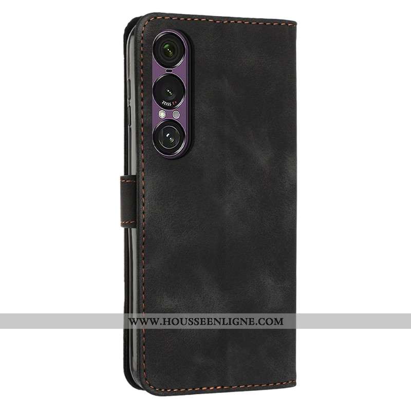 Housse Sony Xperia 1 VII Lignes Géométriques à Lanière