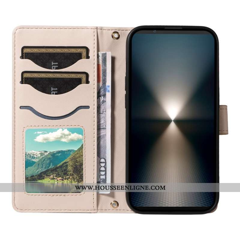 Housse Sony Xperia 1 VII Matelassée avec Lanière et Bandoulière