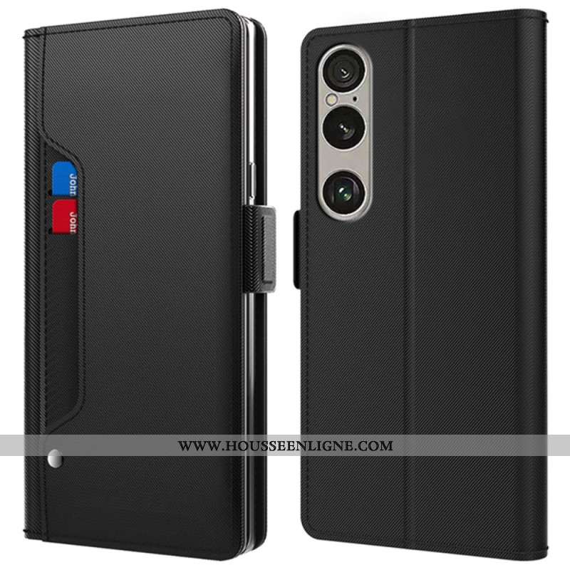 Housse Sony Xperia 1 VII Miroir et Porte-Cartes